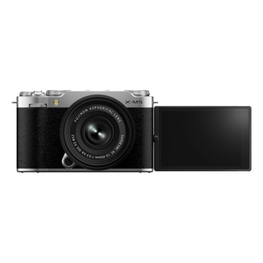 Cámara Mirrorless Fujifilm X-M5 26.1MP 6.2K UHD 15-45mm WiFi Bluetooth Plata