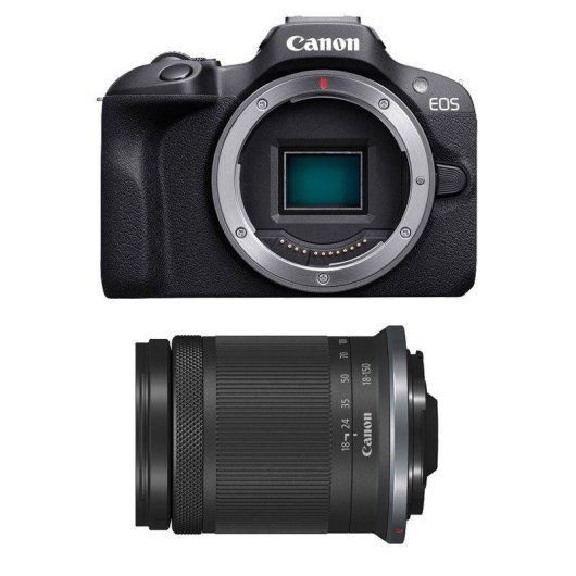 Appareil photo mirrorless Canon EOS R100 24,1MP WiFi 18-150mm Bluetooth vidéo 4K