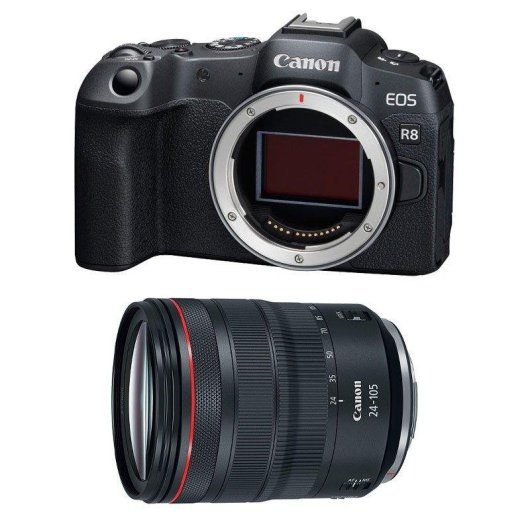 Appareil photo Mirrorless Canon EOS R8 24.2MP 6000x4000 24-105mm Full-Frame WiFi Bluetooth