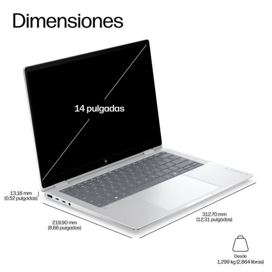Portátil HP EliteBook X Flip G2i 14" Intel Core Ultra 7 358H 32GB 1TB SSD Intel Arc Windows 11 Pro