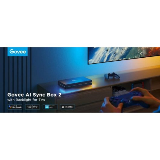 Tira de luz inteligente Govee H8604 Wi-Fi/Bluetooth Negro LED Multi 450 lm