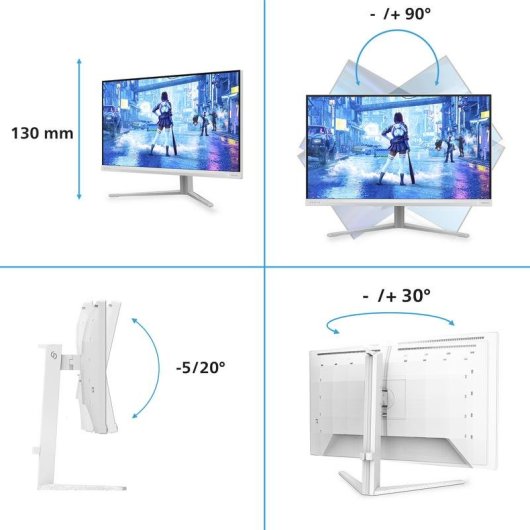 Monitor Philips 27M2N5201P/00 27" FullHD 260Hz Fast IPS HDR10 Ajuste de altura