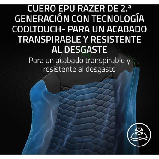 Silla gamer Razer Iskur V2 X NewGen ergonómica con cuero EPU y soporte lumbar