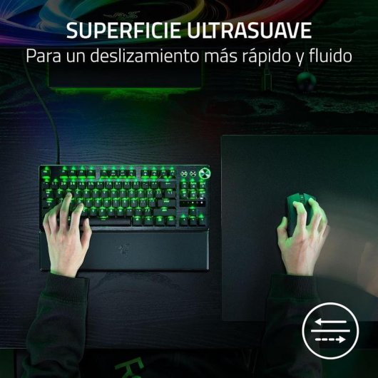 Alfombrilla de Ratón Gaming Razer Atlas Pro Cristal Templado 500 x 400 mm Negra