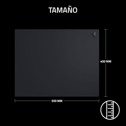 Alfombrilla de Ratón Gaming Razer Atlas Pro Cristal Templado 500 x 400 mm Negra