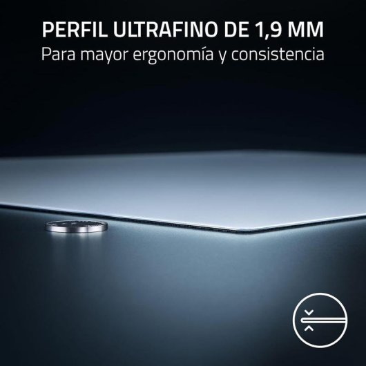 Alfombrilla de ratón Razer Atlas Pro Cristal Templado Ultrafina 1,9 mm 500 x 400 mm Blanco