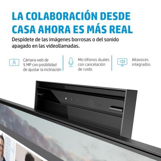 Monitor HP E24m G4 23,8" FullHD 75Hz IPS USB-C Lautsprecher Kamera Höhenverstellbar