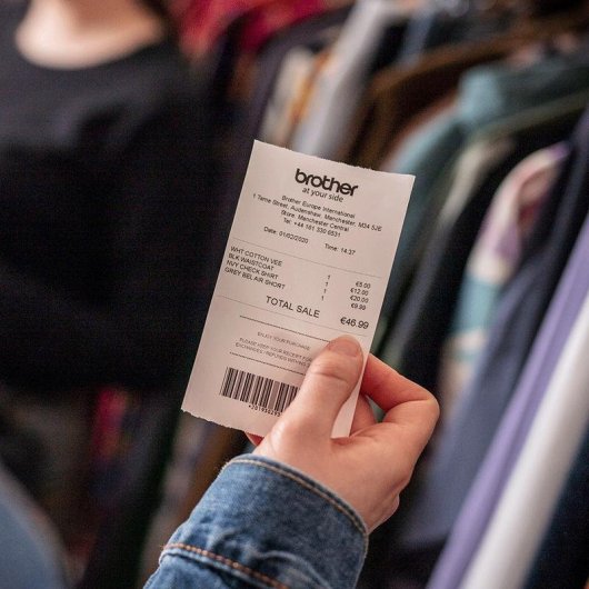 Papel térmico Brother 14 m x 40 mm pack 24 unidades impresión directa retail