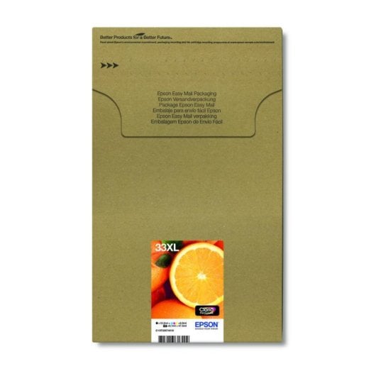 Cartucho de Tinta Epson Oranges Multipack 5 cores 33XL Claria Premium Ink EasyMail