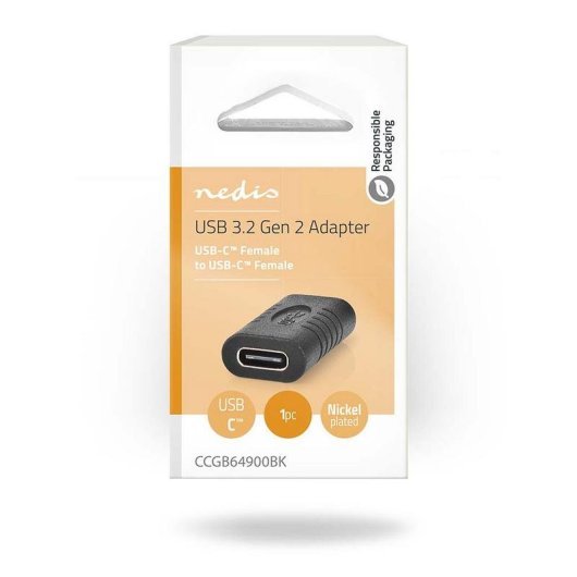 Adapter USB-C Nedis CCGB64900BK Schwarz