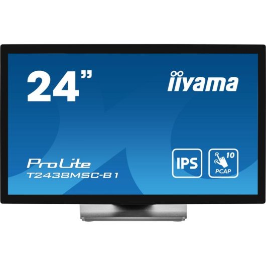 Monitor Iiyama ProLite T2438MSC-B1 23,8" FullHD IPS Tátil 5ms Altifalantes USB HDMI DisplayPort