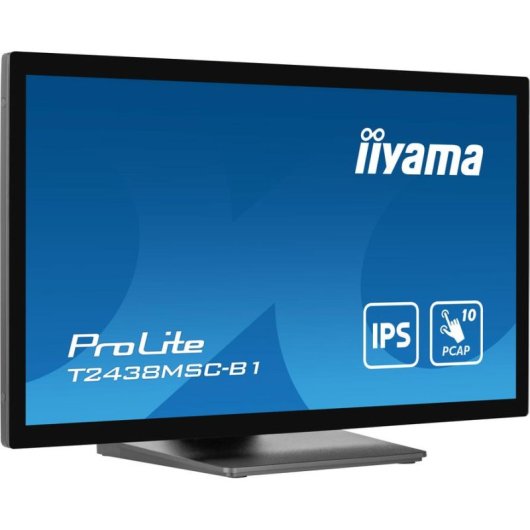 Monitor Iiyama ProLite T2438MSC-B1 23,8" FullHD IPS Tátil 5ms Altifalantes USB HDMI DisplayPort
