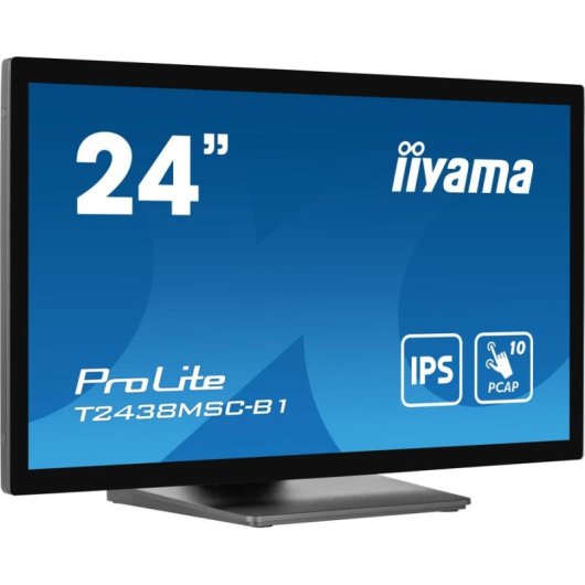 Monitor Iiyama ProLite T2438MSC-B1 23,8" FullHD IPS Tátil 5ms Altifalantes USB HDMI DisplayPort