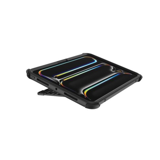 Funda OtterBox Defender para iPad Pro 11" (M5/M4), negra, multicapa, con soporte