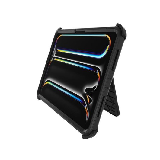 Funda OtterBox Defender para iPad Pro 11" (M5/M4), negra, multicapa, con soporte