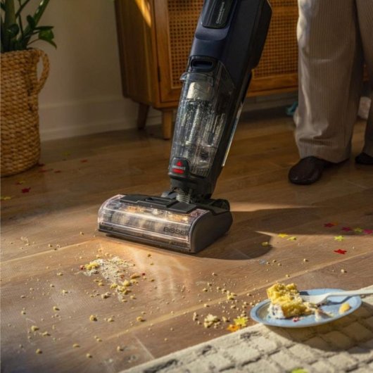 Aspirapolvere senza Fili Bissell CrossWave HydroScrub Pro 4,8 kg 45 min Blu Nero