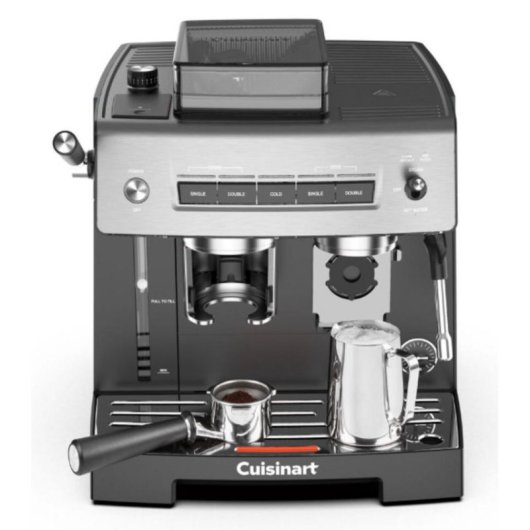 Cafetière expresso Cuisinart EM640E 2,2 L 20 Bars 2 Tasses avec moulin et mousseur