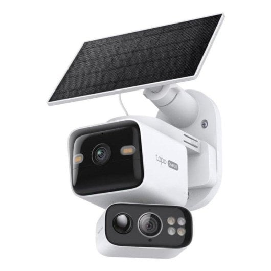 Câmera de vigilância TP-Link Tapo C645D 2K Visão Noturna Externa Alarme Painel Solar Áudio Bidirecional
