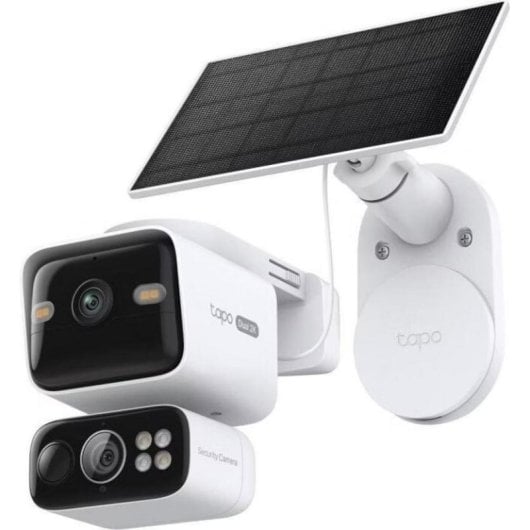 Câmera de vigilância TP-Link Tapo C645D 2K Visão Noturna Externa Alarme Painel Solar Áudio Bidirecional
