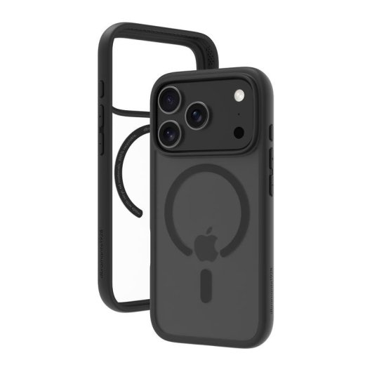Funda para móvil Dbramante1928 Grenen MS Cover plástico negro resistente para iPhone 17 Pro