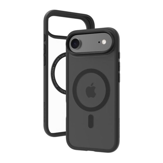 Funda para móvil Dbramante1928 Grenen MS Cover plástico negro reciclado para iPhone 17 Air