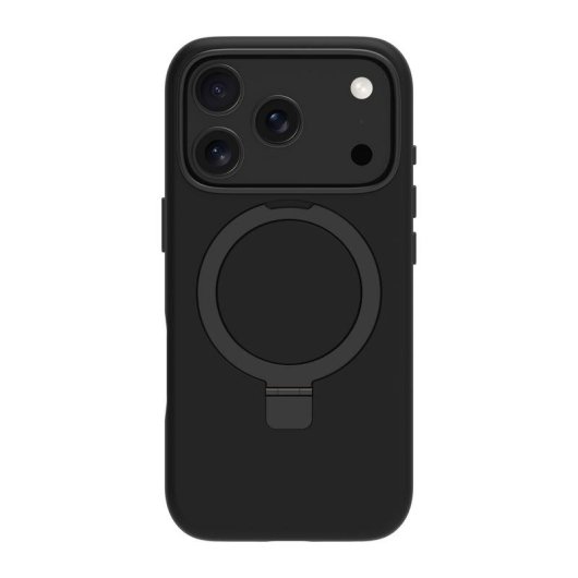 Funda para móvil Dbramante1928 Roskilde MS Kick ICON Cover Negro con soporte para iPhone 17 Pro