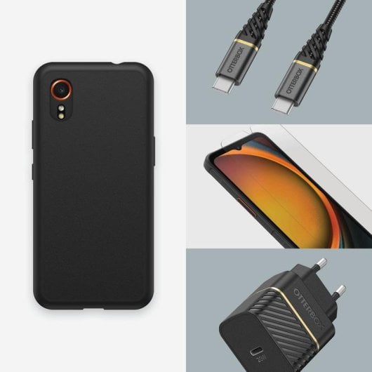 Funda OtterBox React Cover Plastique Noir Résistante pour Galaxy XCover 7