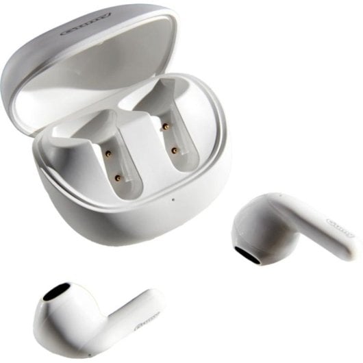 Auriculares JVC GUMY inalámbricos Bluetooth para música con micrófono y protección IPX4 blancos