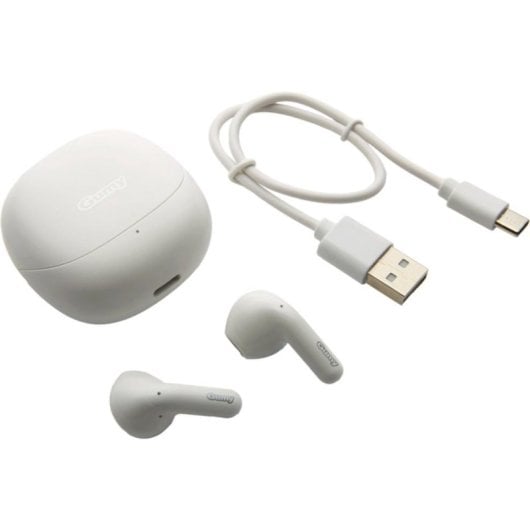 Auriculares JVC GUMY inalámbricos Bluetooth para música con micrófono y protección IPX4 blancos