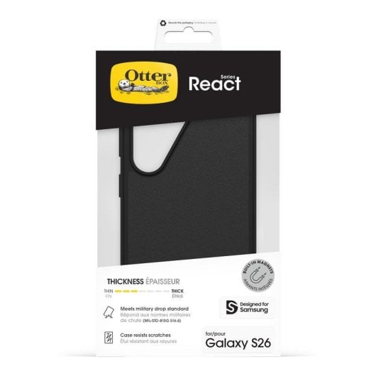 Funda para móvil OtterBox React Magnets Cover Resistente Preta para Samsung Galaxy S26