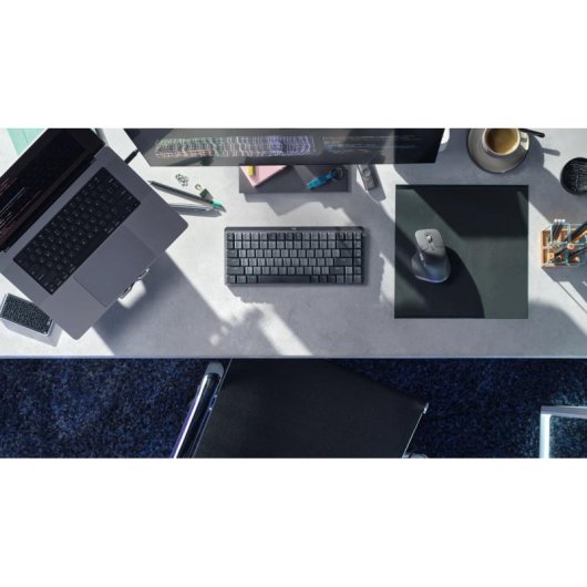 Teclado Logitech MX Mech Mini inalámbrico mecánico con retroiluminación LED blanca