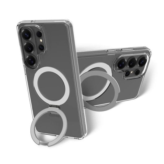 Funda para móvil Dbramante1928 Iceland Ultra D3O MAG Kick plástico transparente com suporte para Galaxy S26 Ultra