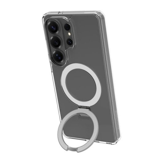 Funda para móvil Dbramante1928 Iceland Ultra D3O MAG Kick plástico transparente com suporte para Galaxy S26 Ultra