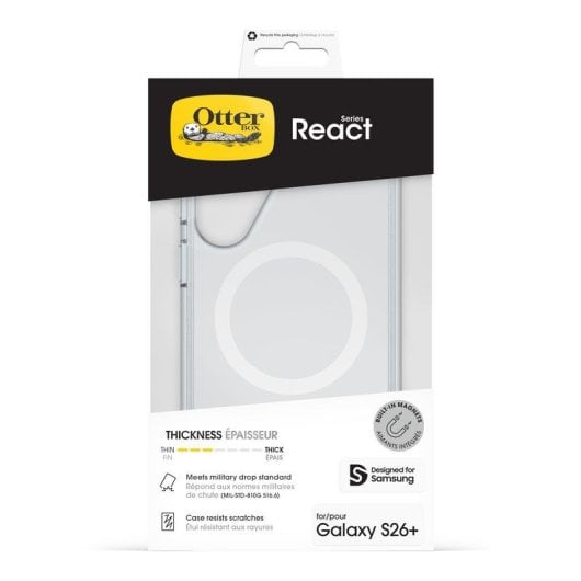 Capa OtterBox React Magnets Cover Transparente Resistente para Galaxy S26+