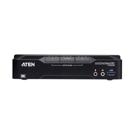Switch KVM Aten CS1942DPA 2 PC 2 Monitor 8K DisplayPort USB 3.0
