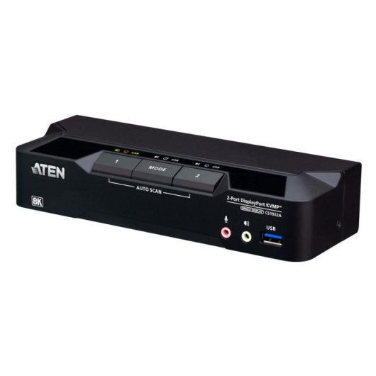 KVM-Switch Aten CS1922A 8K Ultra HD 2 Computer DisplayPort USB 3.1