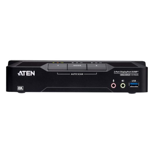 KVM-Switch Aten CS1922A 8K Ultra HD 2 Computer DisplayPort USB 3.1