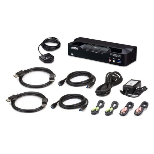 KVM-Switch Aten CS1922A 8K Ultra HD 2 Computer DisplayPort USB 3.1