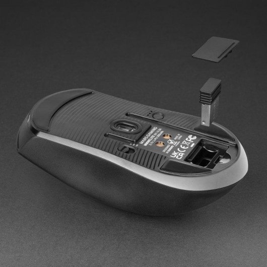 Ratón Mars Gaming MMW-ELITE Inalámbrico 20000 DPI Tri-Mode OLED Negro/Blanco