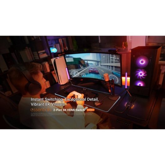 Conmutador HDMI Aten VS5821 2 Puertos 8K Ultra HD RapidSync