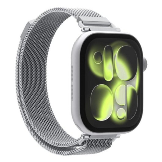 Correa de reloj Spigen WBM4 Acero Inoxidable Plata Apple Watch 40-42mm