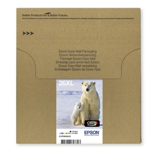Cartucho de Tinta Epson Polar Bear Multipack 4-colours 26XL EasyMail