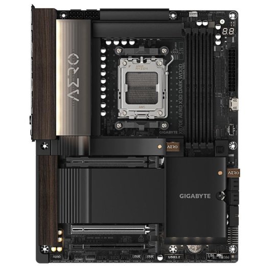 Schede Madri GIGABYTE X870E AERO X3D DARK WOOD AMD X870E AM5 DDR5 ATX WiFi 7 USB4