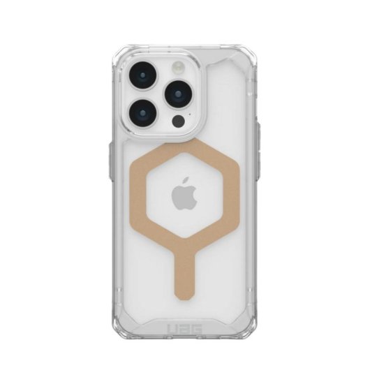 Funda para móvil UAG Urban Armor Gear Cover policarbonato TPU oro transparente para iPhone 15 Pro