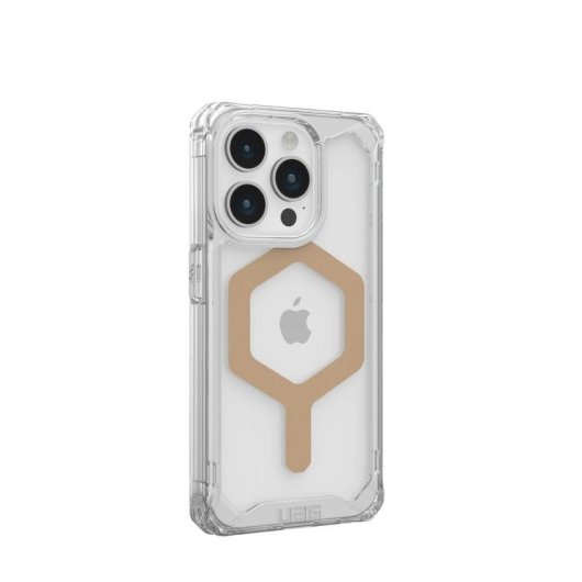 Funda para móvil UAG Urban Armor Gear Cover policarbonato TPU oro transparente para iPhone 15 Pro