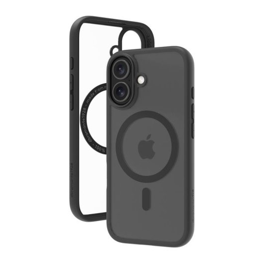 Funda para móvil Dbramante1928 Grenen MS Cover plástico negro reciclado para iPhone 17