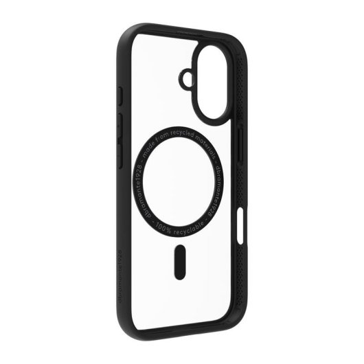 Funda para móvil Dbramante1928 Grenen MS Cover plástico negro reciclado para iPhone 17