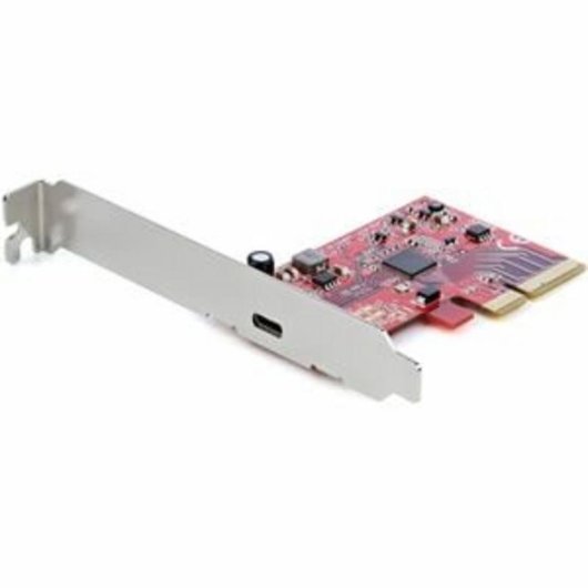 Placa de Rede Startech ASM3242 PCIe 3.0 x4 USB-C 3.2 Gen 2x2 20Gbps Vermelha