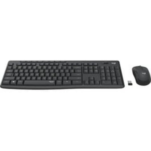 Tastatur Logitech MK295 Silent kabellos komplett mit Graphit-Maus