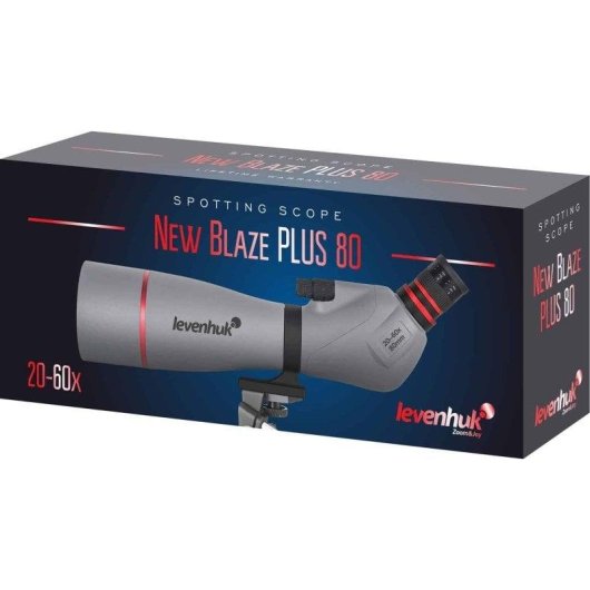 Telescopio Levenhuk New Blaze Plus 80 20-60x 80 mm IP64 Tripé Adaptador